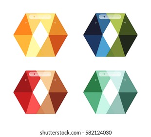 Vector arrow infographics business templates set. Backgrounds for workflow layout, diagram, number options or web design