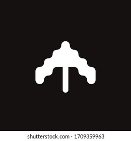 Vector arrow isolated on black background. Perfect suit for web animation add social media greeting cards stickers banners poster concepts and branding