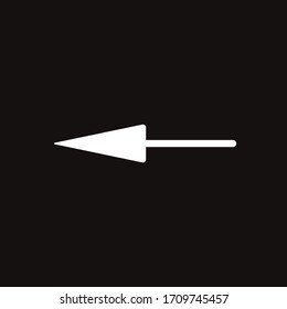 Vector arrow isolated on black background. Perfect suit for web animation add social media greeting cards stickers banners poster concepts and branding