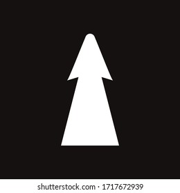 Vector arrow isolated on black background. Perfect suit for web animation add social media greeting cards stickers banners poster concepts and branding