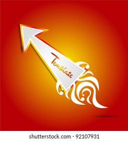 Vector arrow label design