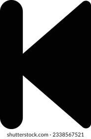 Vector arrow left icon on internet button