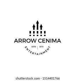 Vector Arrow Logo for Cinema Productions designs