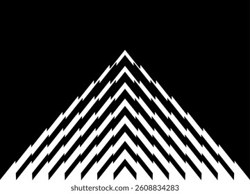 Vector arrow. Modern striped vector pattern. Design element. Vector background. Direction indicator. navigation
