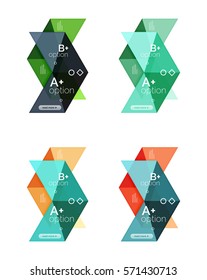 Infografik-Vorlagen für Vektorpfeile-Einstellungen. Hintergründe für Workflow-Layout, Diagramm, Zahlenoptionen oder Webdesign