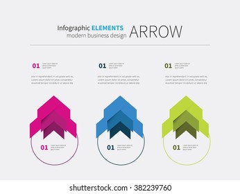 vector arrow options elements design, circular, upward, motivation.  infographics element circle