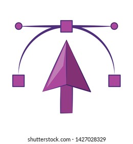 Vector arrow pointer graphic design symbol illustration editable image