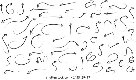 Doodle Set Pencil Drawing Objects Hand Stock Vector (Royalty Free ...