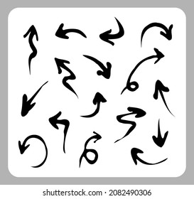 Vector Arrow Set for web and apps. set icon in vector illustration. eps10