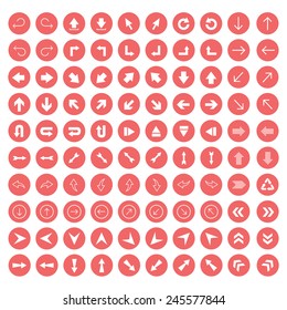 vector arrow sign icon set 