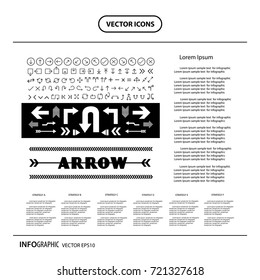 vector arrow sign icon set 
