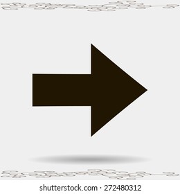Vector Arrow sign isolated