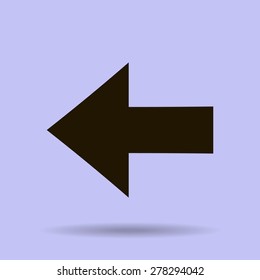 Vector Arrow sign isolated