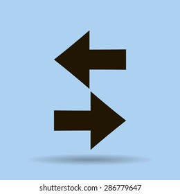 Vector Arrow sign isolated