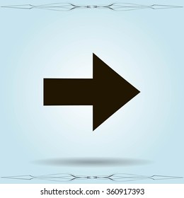 Vector Arrow sign isolated