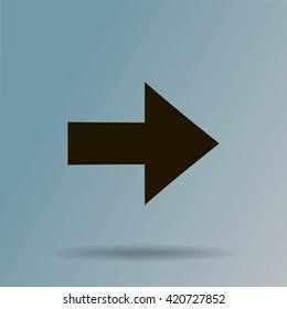 Vector Arrow sign isolated