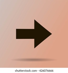 Vector Arrow sign isolated