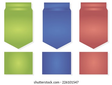 Vector arrow stickers