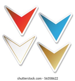 Vector arrow stickers