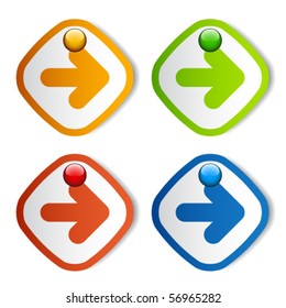 vector arrow stickers