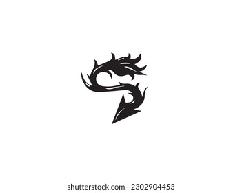 Vector Arrow Symbols and Shapes. Three animal arrow. Symbols of arrows shaped like lion tail   Black.  Vector  Art with Arrow and Lion Tail for Your Design.