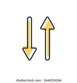 Vector arrow transfer filled outline icon 