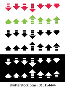 Vector Arrow Variety Pack in Color, Black and Reverse