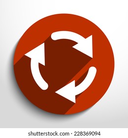 Vector arrow web icon. Eps 10.