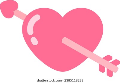 vector of an arrowed heart