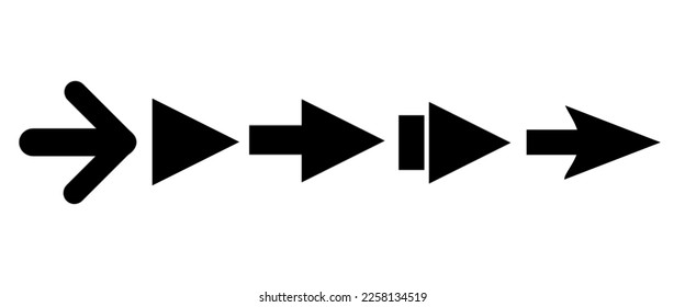 Vector arrows. Arrows. Arrow vector icon. Right arrows vector