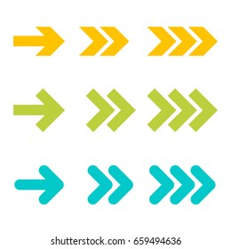 Vector arrows, banner for infographic, diagram chart, graph presentation. Info flat graphic data template. Abstract background.