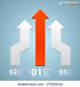 Vector arrows business growth