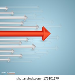 Vector arrows business growth