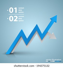 Vector arrows business growth