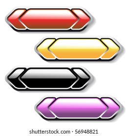 Vector arrows buttons