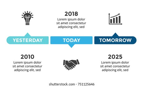 Vector arrows circles timeline infographic, diagram chart, graph presentation. Business progress concept with 3 options, parts, steps, processes.