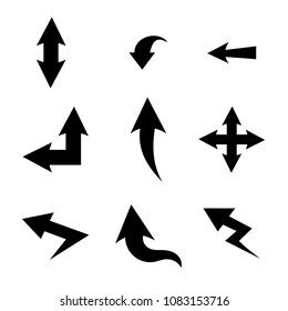 Vector Arrows color black.