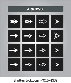  Vector arrows. Easy editable.