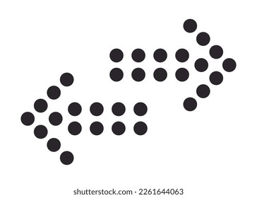 Vector arrows icon isolated on background