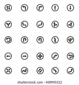 Vector arrows Icons set 