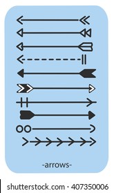 vector arrows indian, illustration