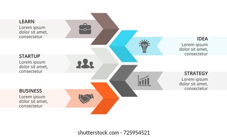 Vector Arrows Infographic Diagram Chart Graph Stock Vector (Royalty ...