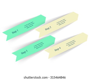Vector arrows infographic. Template for diagram, graph, presentation and chart with 4 options, parts, steps or processes.
