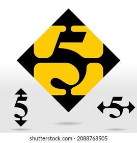 Vector arrows with number, diagram chart, graph presentation. Business progress infographics concept with 3 options, parts, steps, processes. For use in various areas such as building floors, elevator