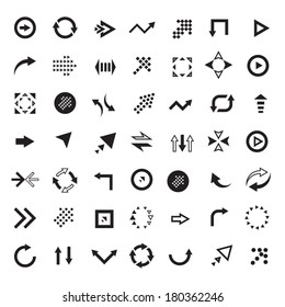Vector arrows set 