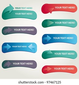 vector arrows set