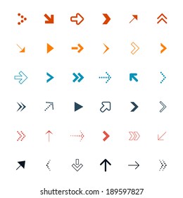 Vector Arrows Set Illustration