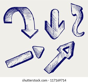 Vector arrows. Sketch