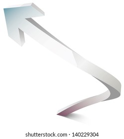 vector arrows spiral illustration with shadow and overflow tsvetoa eps 10 / vector arrows / ml1413
