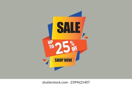 Vector Art 25 Percent Off Design